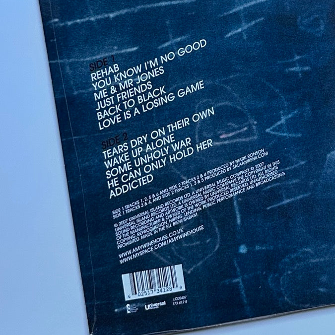 amy winhouse back to black record tracklist