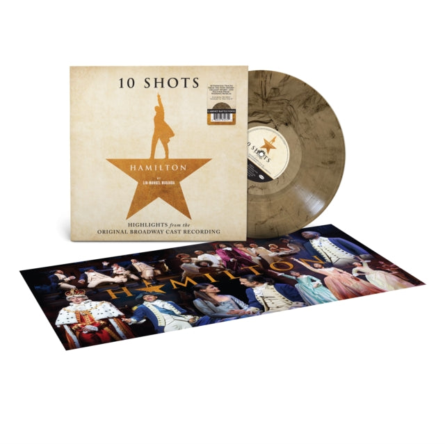 0603497812752 HAMILTON - 10 Shots, highlights from the cast recording, cabinet battle coloured vinyl