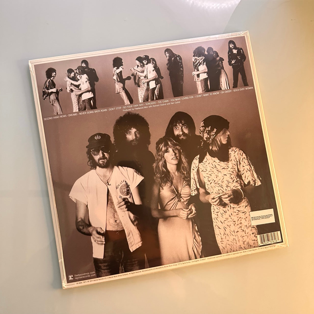 fleetwood mac rumours album back cover
