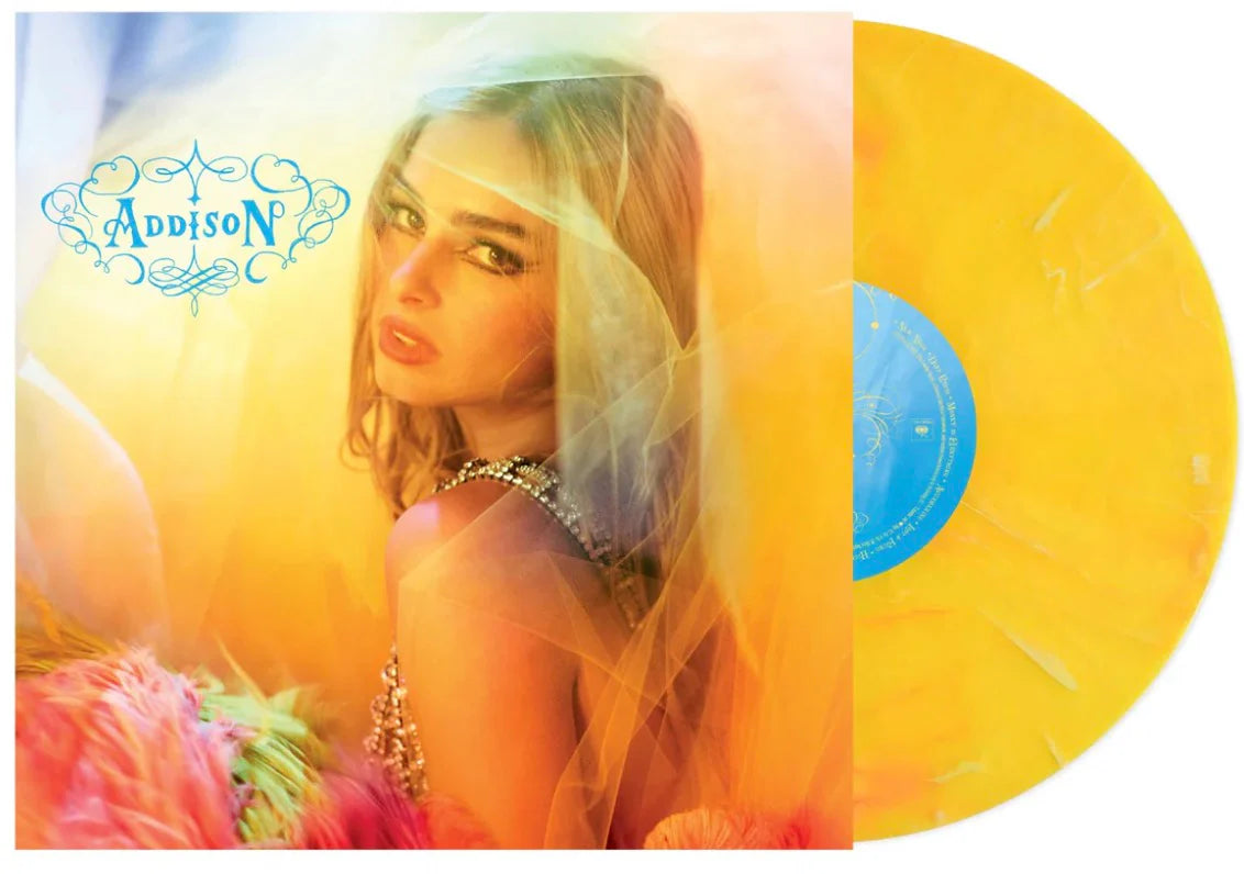 19802961981 ADDISON RAE - Addison, yellow marble vinyl