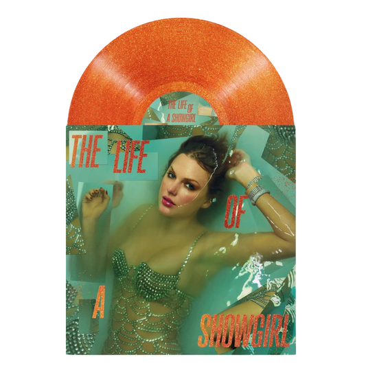 602478225260 TAYLOR SWIFT - THE LIFE OF A SHOWGIRL, Sweat And Vanilla Perfume Portofino Orange Glitter Vinyl *PRE-ORDER*