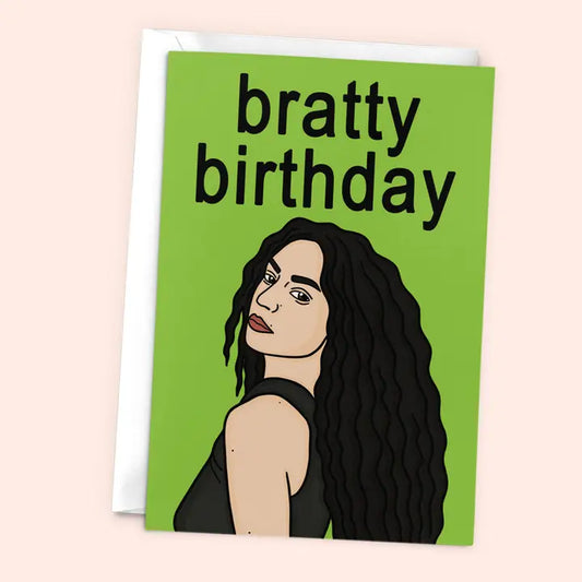 Charli XCX Bratty Birthday Card