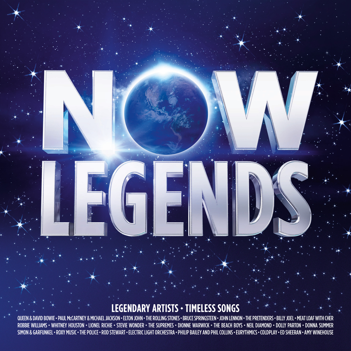 NOW - Legends, Various Artists, 3xLP Silver Vinyl cover