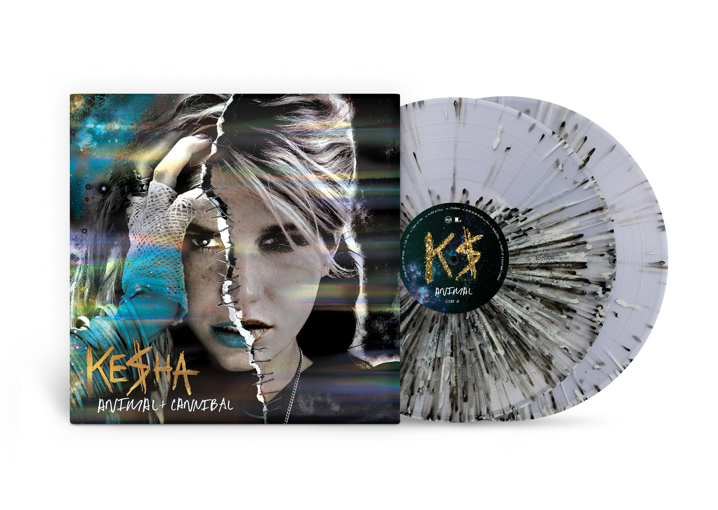 KESHA - Animal + Cannibal (15th Anniversary), 2xLP Black & White Translucent Splatter vinyl *PRE-ORDER*