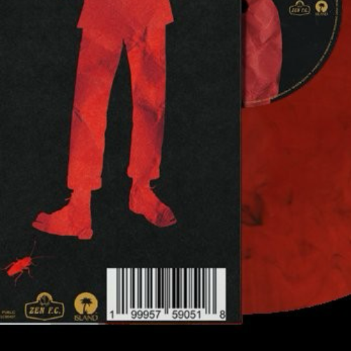 Yard Act - You're Gonna Need A Little Music, Indies Exclusive Red + Black Marble Vinyl back detail zoom
