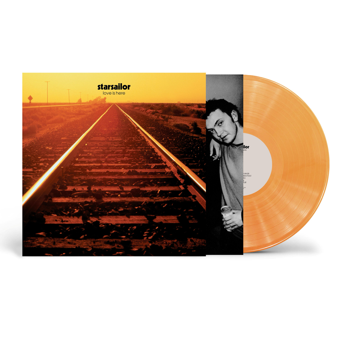Love Is Here, 25th Anniversary Translucent Orange Vinyl, by Starsailor