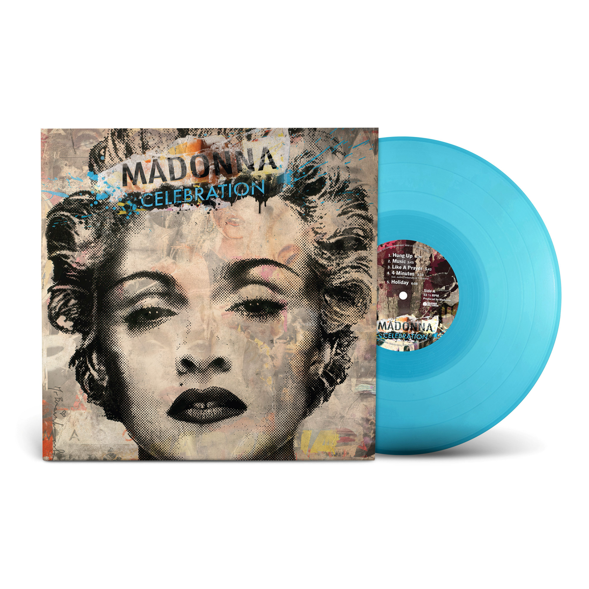 Celebration, Translucent Light Blue Vinyl, by Madonna