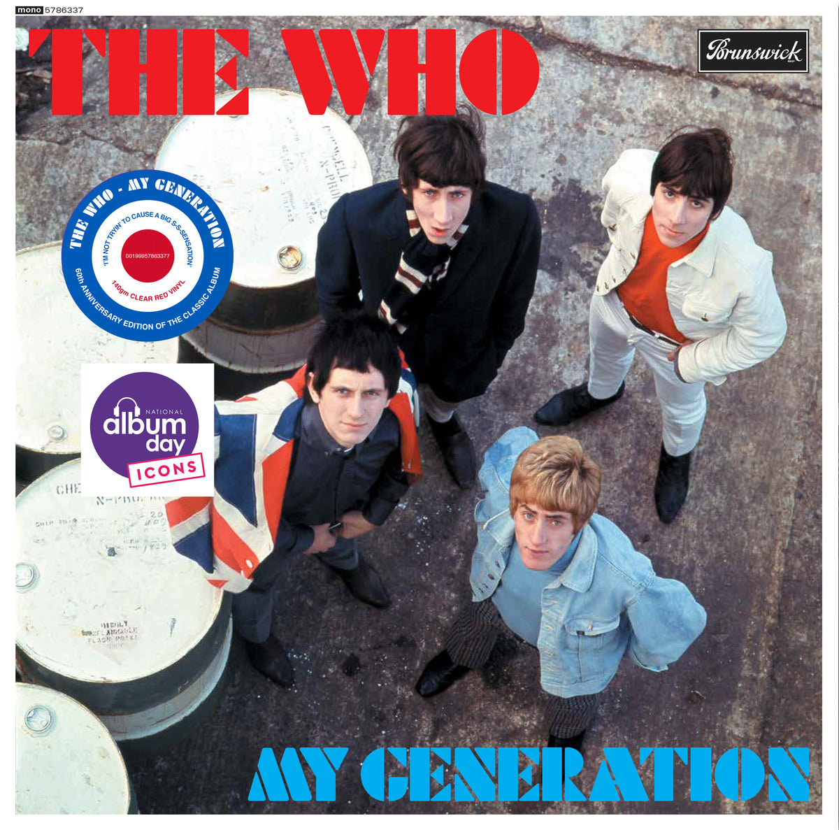My Generation, 60th Anniversary Edition, National Album Day 2026, Red Vinyl by The Who cover