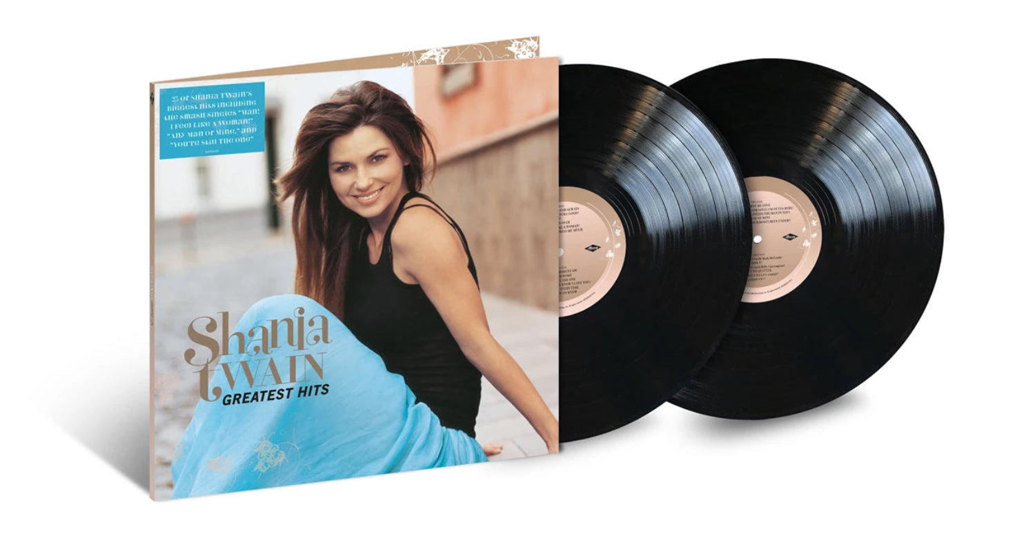 Shania Twain - Greatest Hits, 2xLp Vinyl contents 