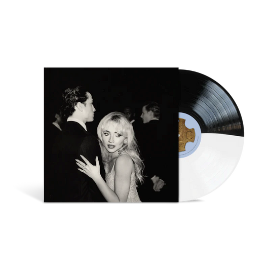 00602478338182 SABRINA CARPENTER - Man's Best Friend, alt cover, split black and white vinyl