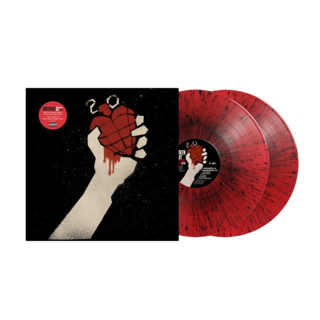 *B-STOCK* GREEN DAY - American Idiot, 20th Anniversary limited edition, red+black splatter 2xLP vinyl