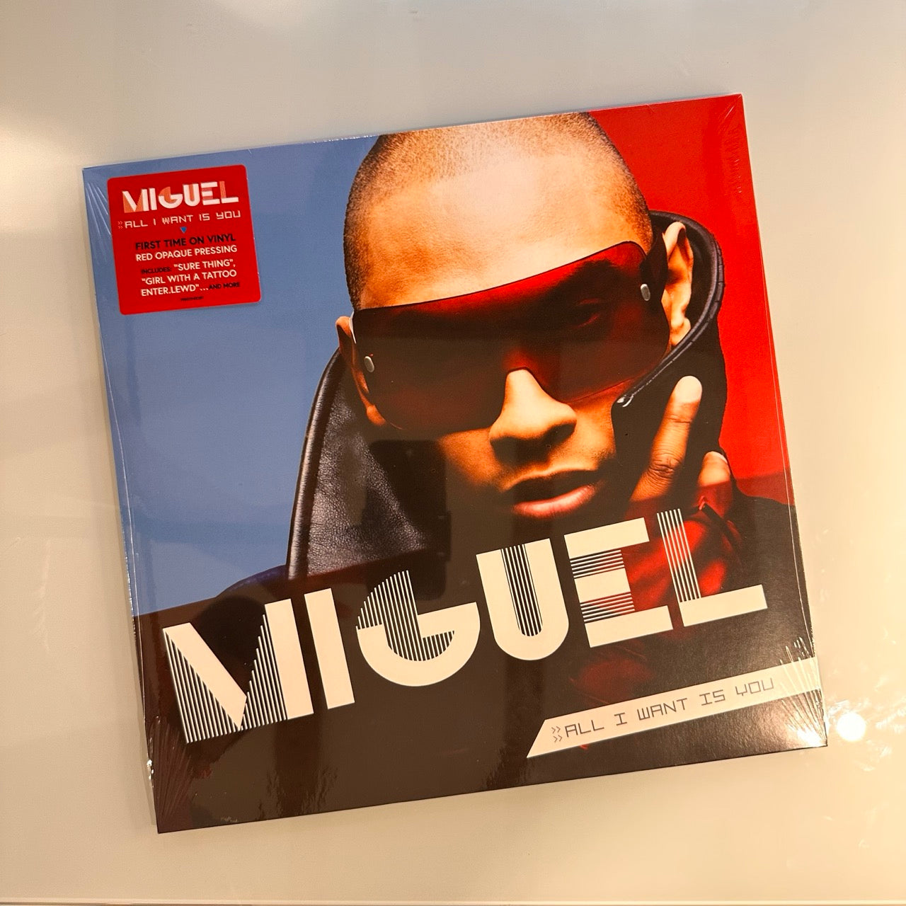 miguel all i want is you red vinyl front