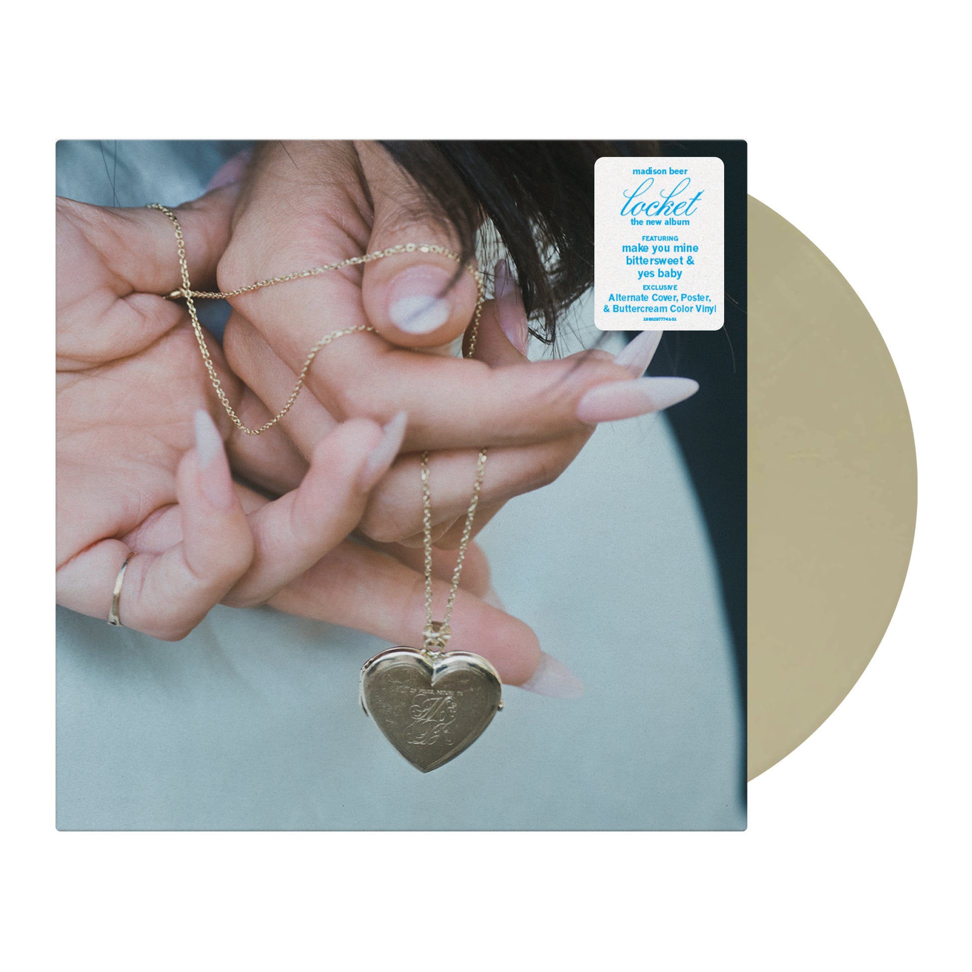 MADISON BEER - Locket, indies exclusive alt cover buttercream vinyl 0198029777413
