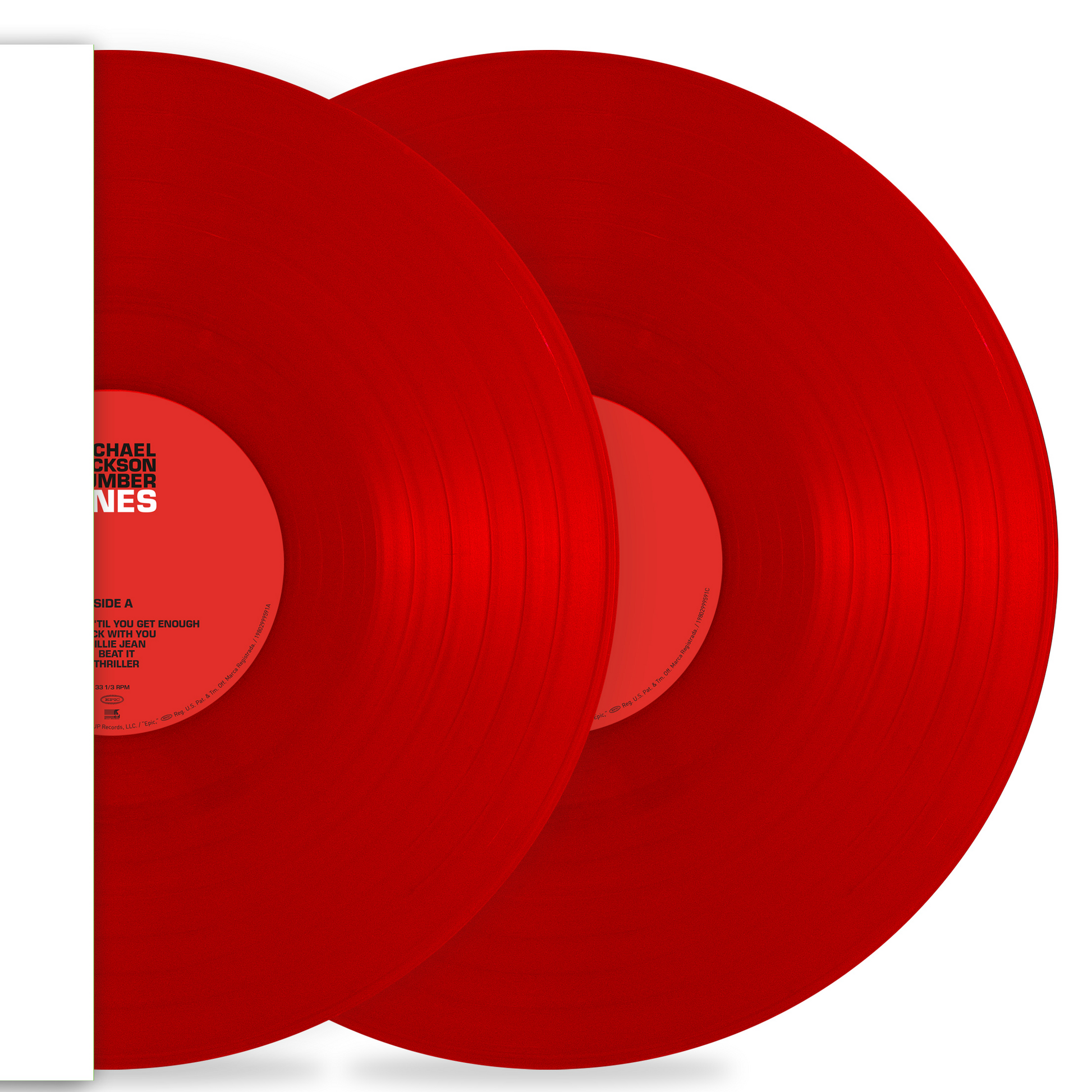 Michael Jackson - Number Ones, 2xlp Red Vinyl record zoom