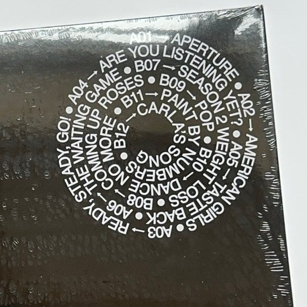 harry styles vinyl KATTDO back cover close up tracklist