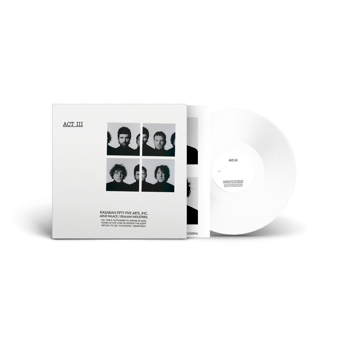 Kasabian - Act III, Retail Exclusive White Vinyl