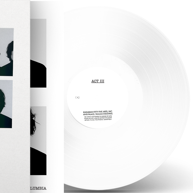 Kasabian - Act III, Retail Exclusive White Vinyl record detail
