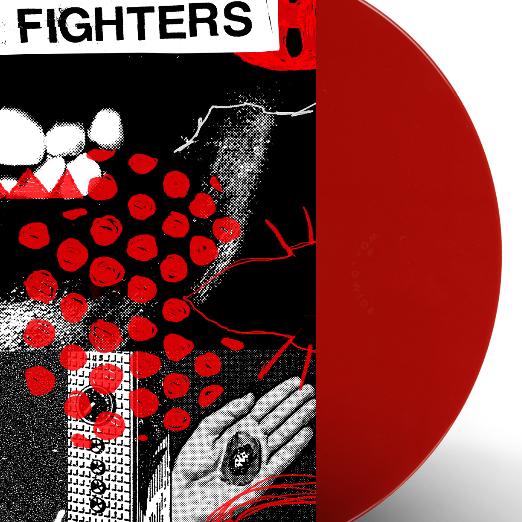FOO FIGHTERS - Your Favorite Toy, Indies Exclusive Furnace Red Opaque vinyl close up 