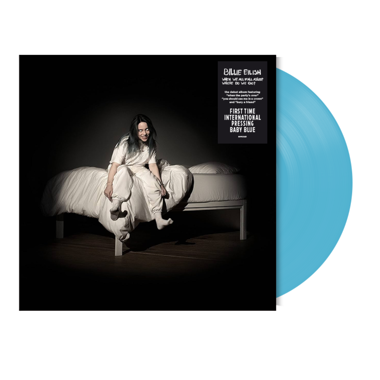 Billie Eilish - WHEN WE ALL FALL ASLEEP, WHERE DO WE GO? International Baby Blue vinyl