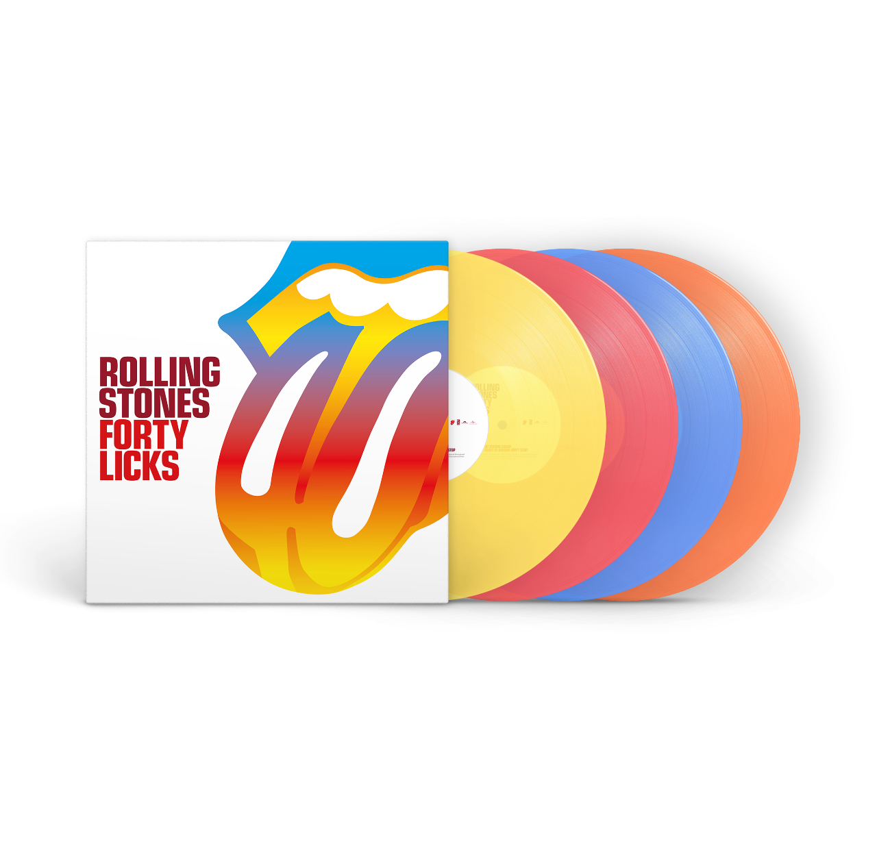 The Rolling Stones - Forty Licks, 2026 4xLp Transparent Coloured Vinyl