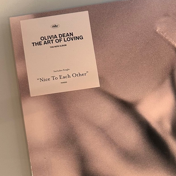 olivia dean the art of loving vinyl cover hype sticker
