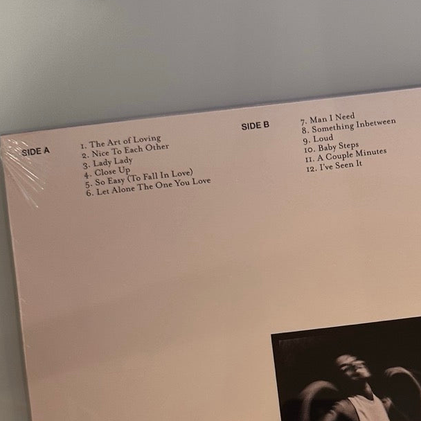 olivia dean the art of loving record back tracklist 