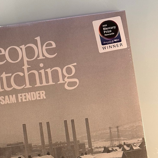 sam fender people watching deluxe grey vinyl hyper sticker