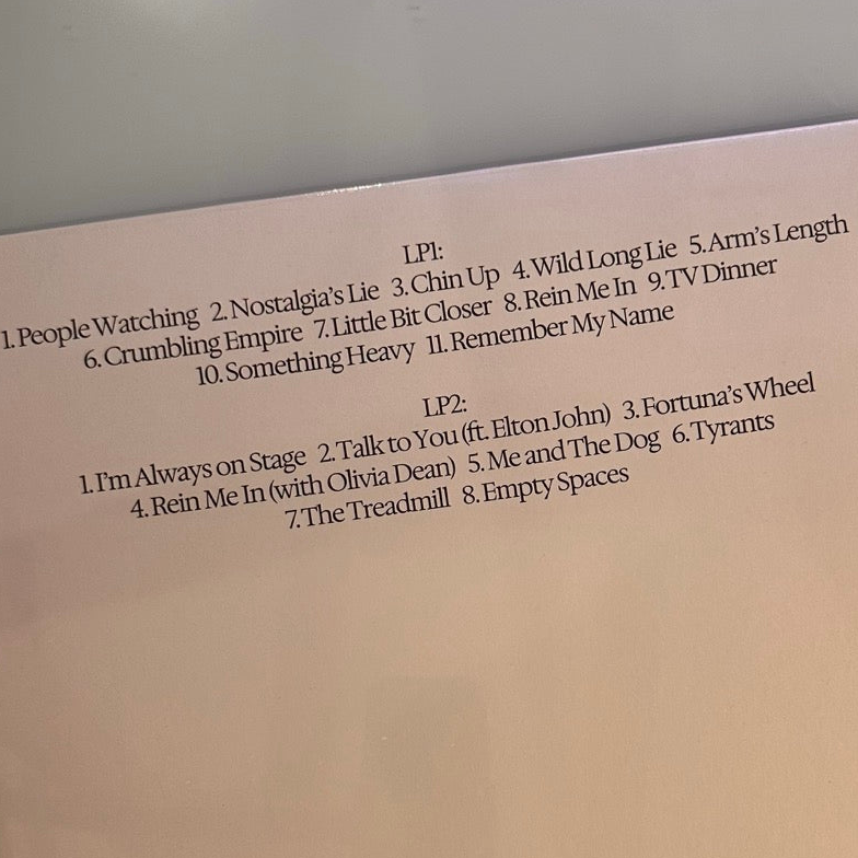 sam fender people watching deluxe back cover tracklist