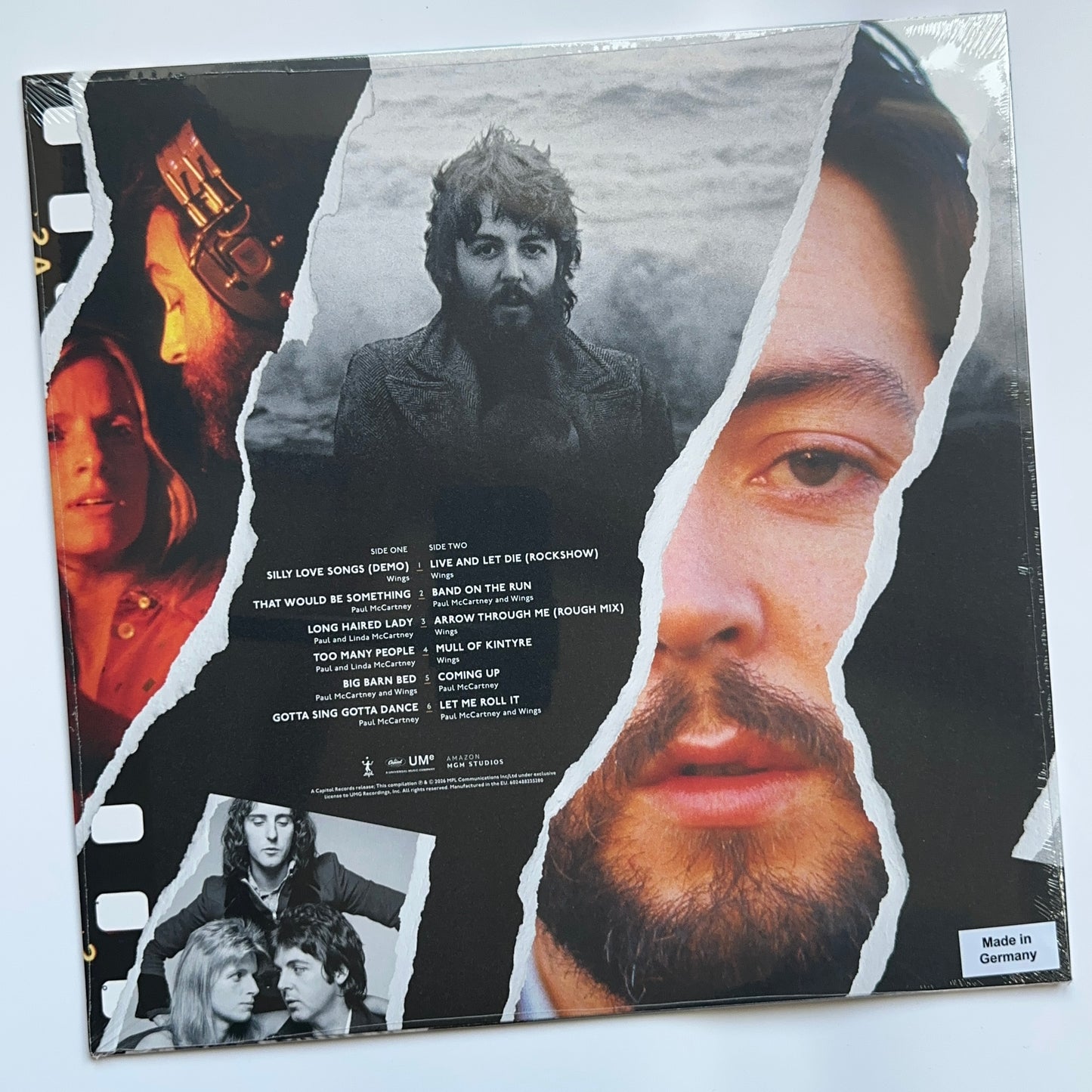 Paul McCartney and Wings – Man On The Run back cover