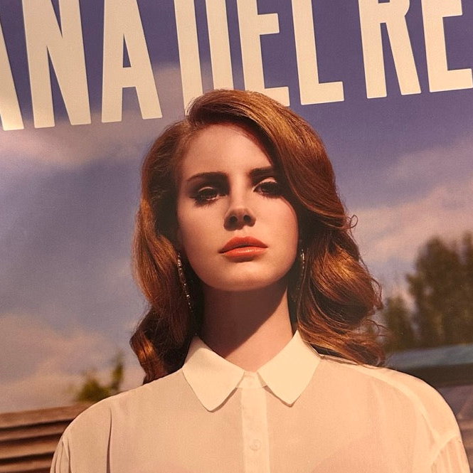 lana del rey born to die vinyl front cover up close