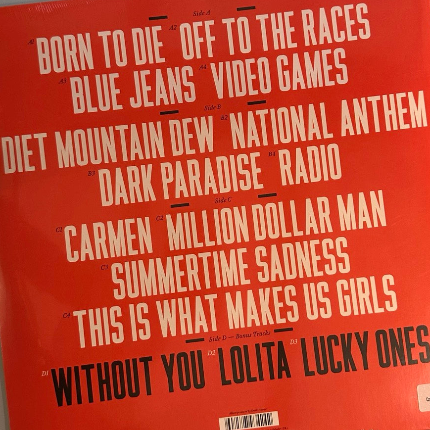 lana del rey born to die gatefold tracklist