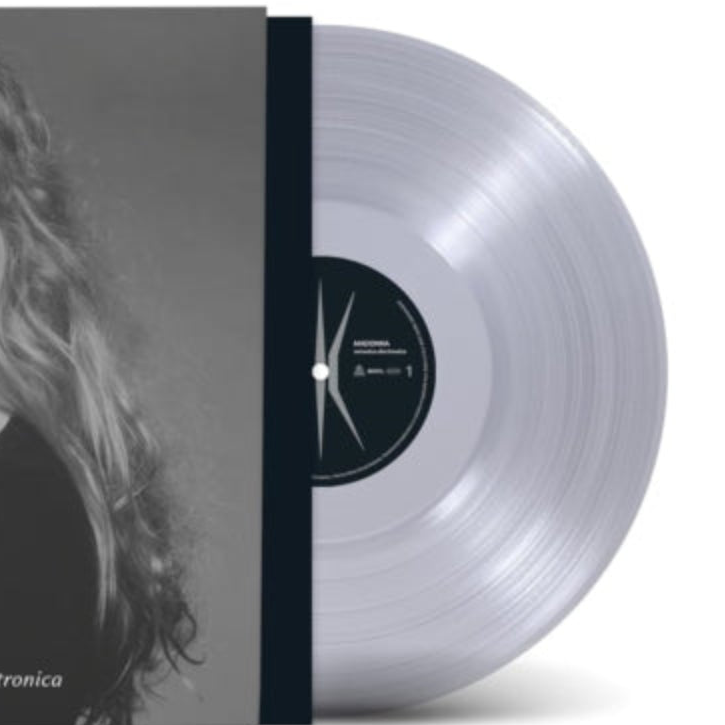 Madonna - Veronica Electronica, ultra clear vinyl record detail
