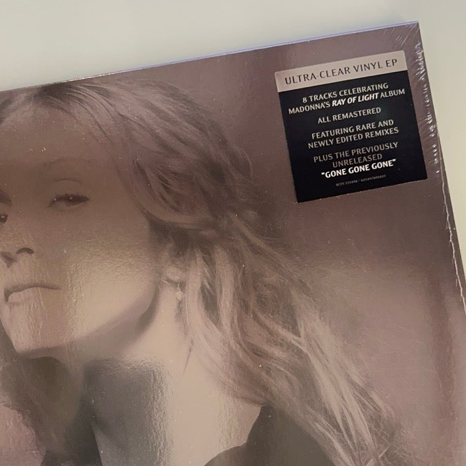 madonna veronica electronica album on clear vinyl hype sticker