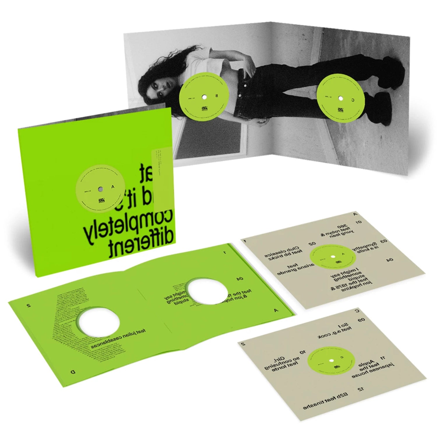 CHARLI XCX - Brat & It's Completely Different But Also Still Brat, gatefold green vinyl 2xLP