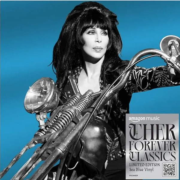 Cher - Forever - 2xLP Sea Blue Vinyl front 