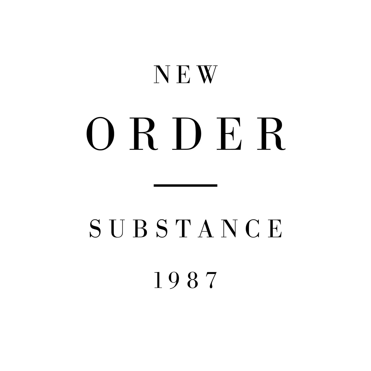 New Order - Substance, 2xLP Vinyl cover