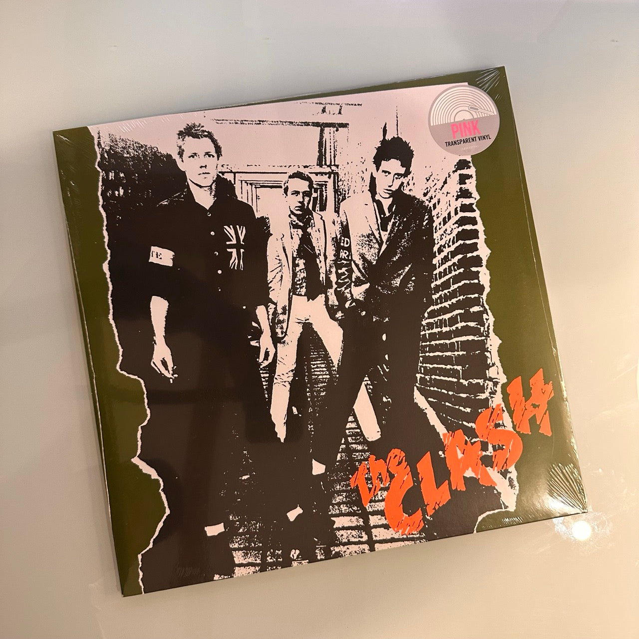 the clash self titled pink vinyl front