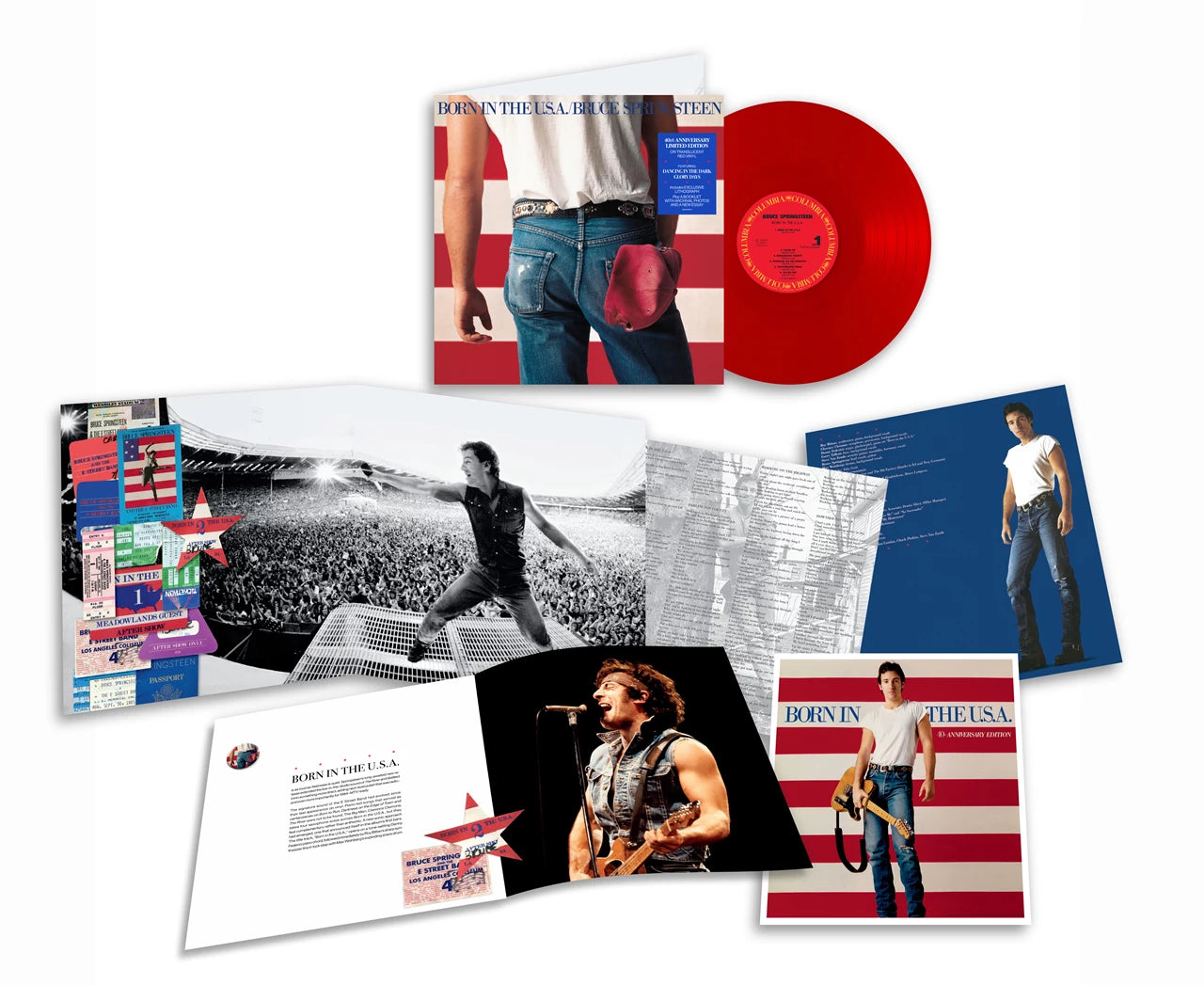 Bruce SprIngsteen - Born in The U.S.A, 40th Anniversary Limited Edition, translucent red vinyl 