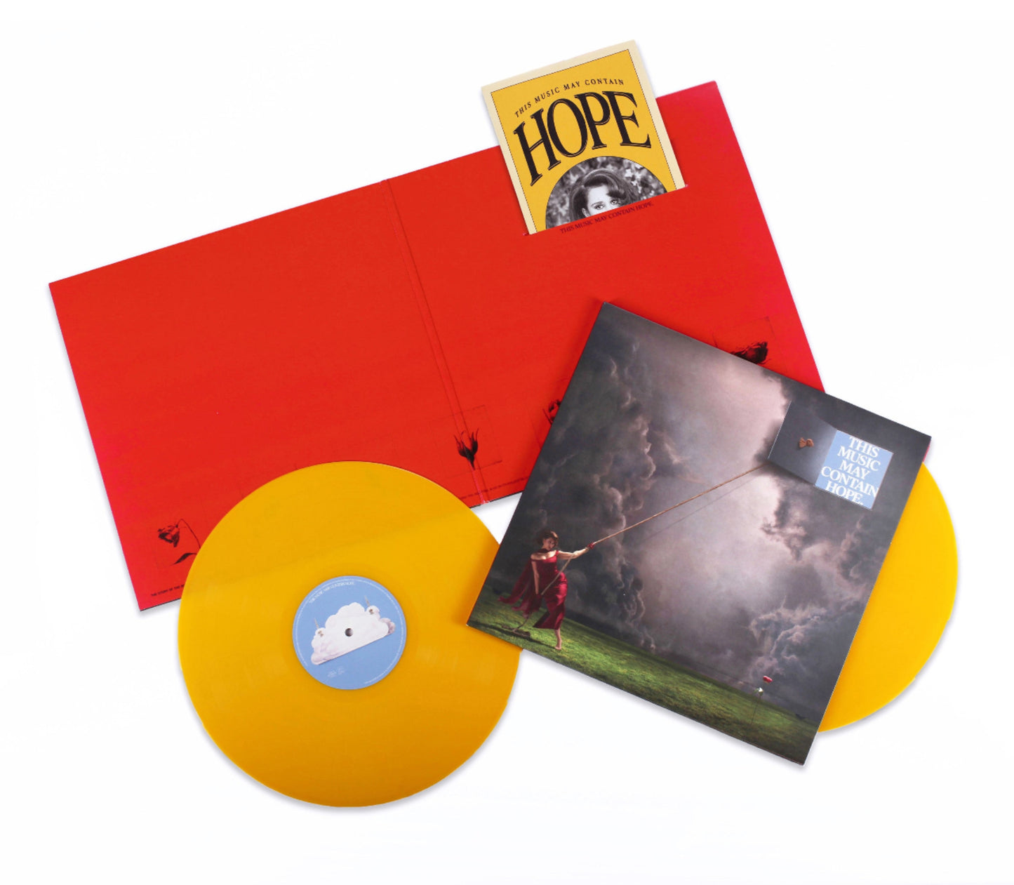 Raye - THIS MUSIC MAY CONTAIN HOPE. yellow vinyl contents
