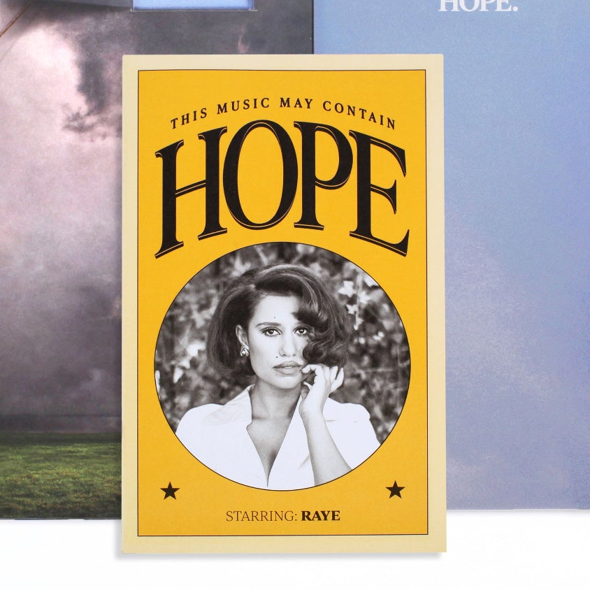 raye this music may contain hope yellow vinyl hope booklet