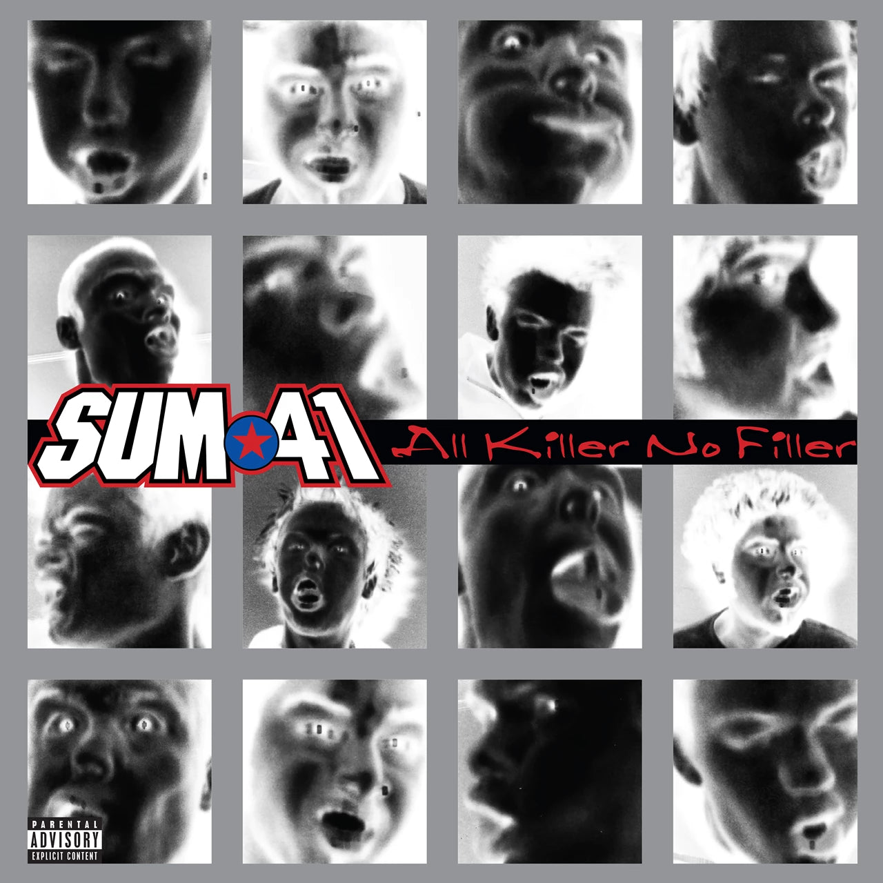 Sum 41 - All Killer No Filler, 25th Anniversary Alt Cover, 2xLP Silver Vinyl (glow in the dark cover) 