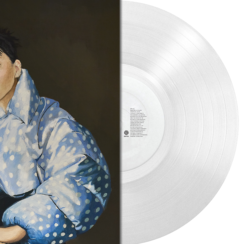 LILY ALLEN - West End Girl, limited edition crystal clear vinyl contents detail