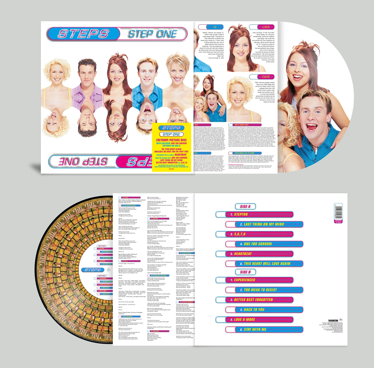 STEPS - Step One, zoetrope picture disc LP
