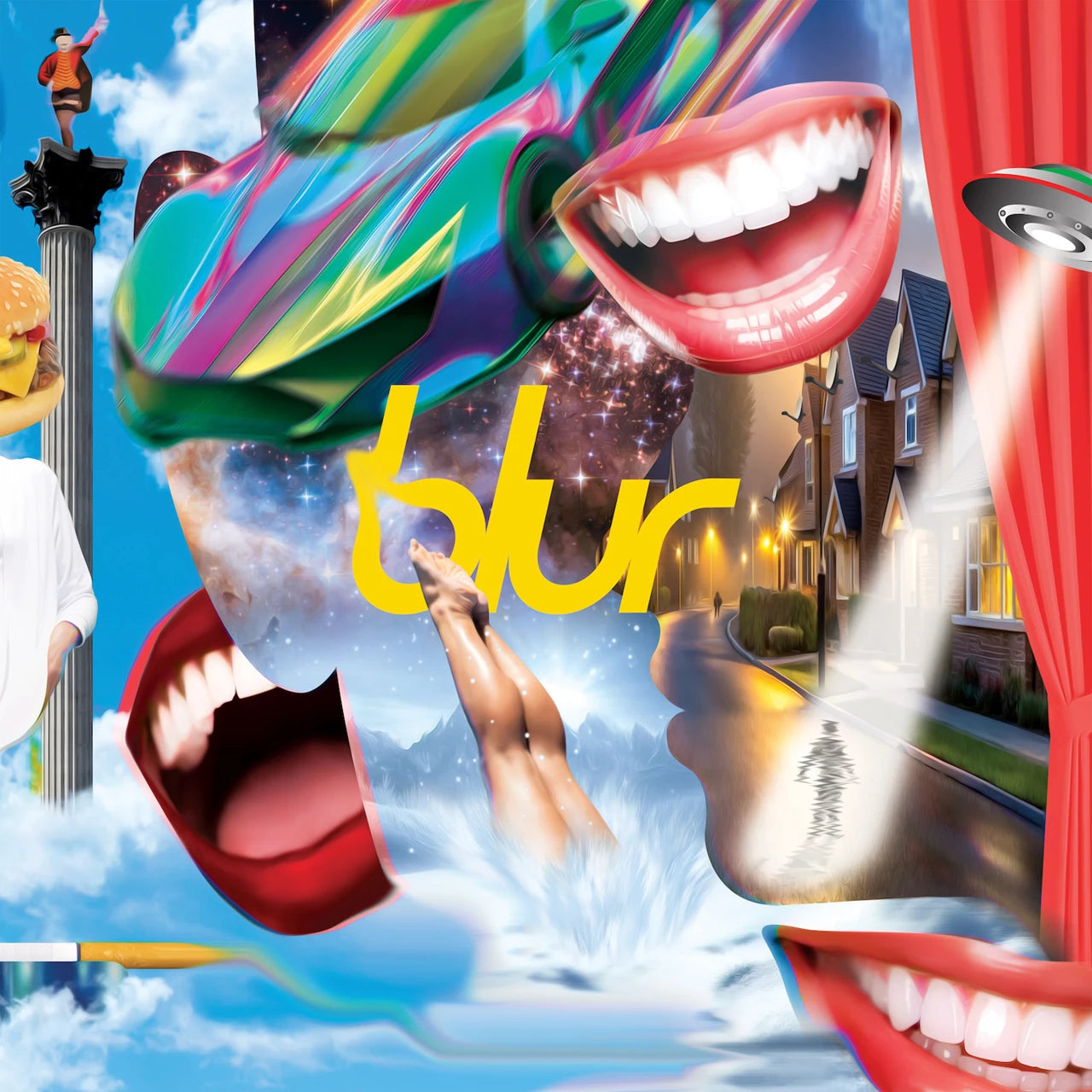 Blur - The Great Escape, 30th Anniversary Edition, 2xlp Yellow And Turquoise Coloured Vinyl cover