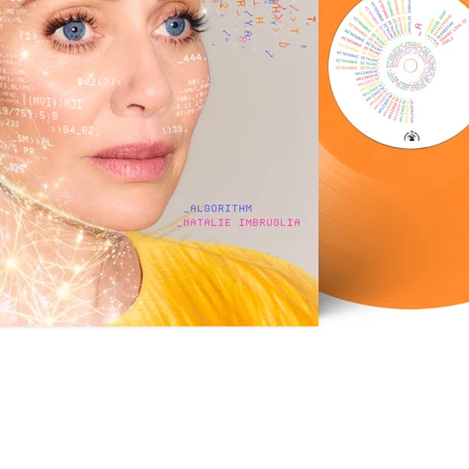 Natalie Imbruglia - Algorithm, Indies Limited Edition Orange Vinyl + 7" Sparkle front detail