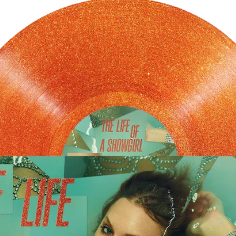 Taylor Swift - The Life Of A Showgirl, Sweat And Vanilla Perfume Portofino Orange Glitter Vinyl