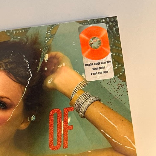 Taylor Swift - The Life Of A Showgirl, Sweat And Vanilla Perfume Portofino Orange Glitter Vinyl