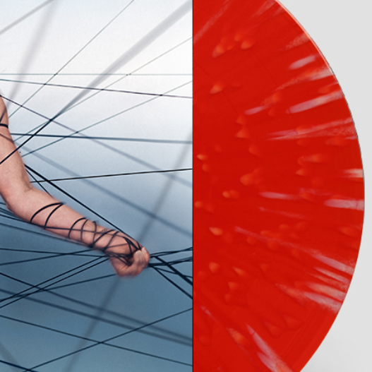 Becky Hill - Rebecca, Red Splatter Numbered Vinyl close up 