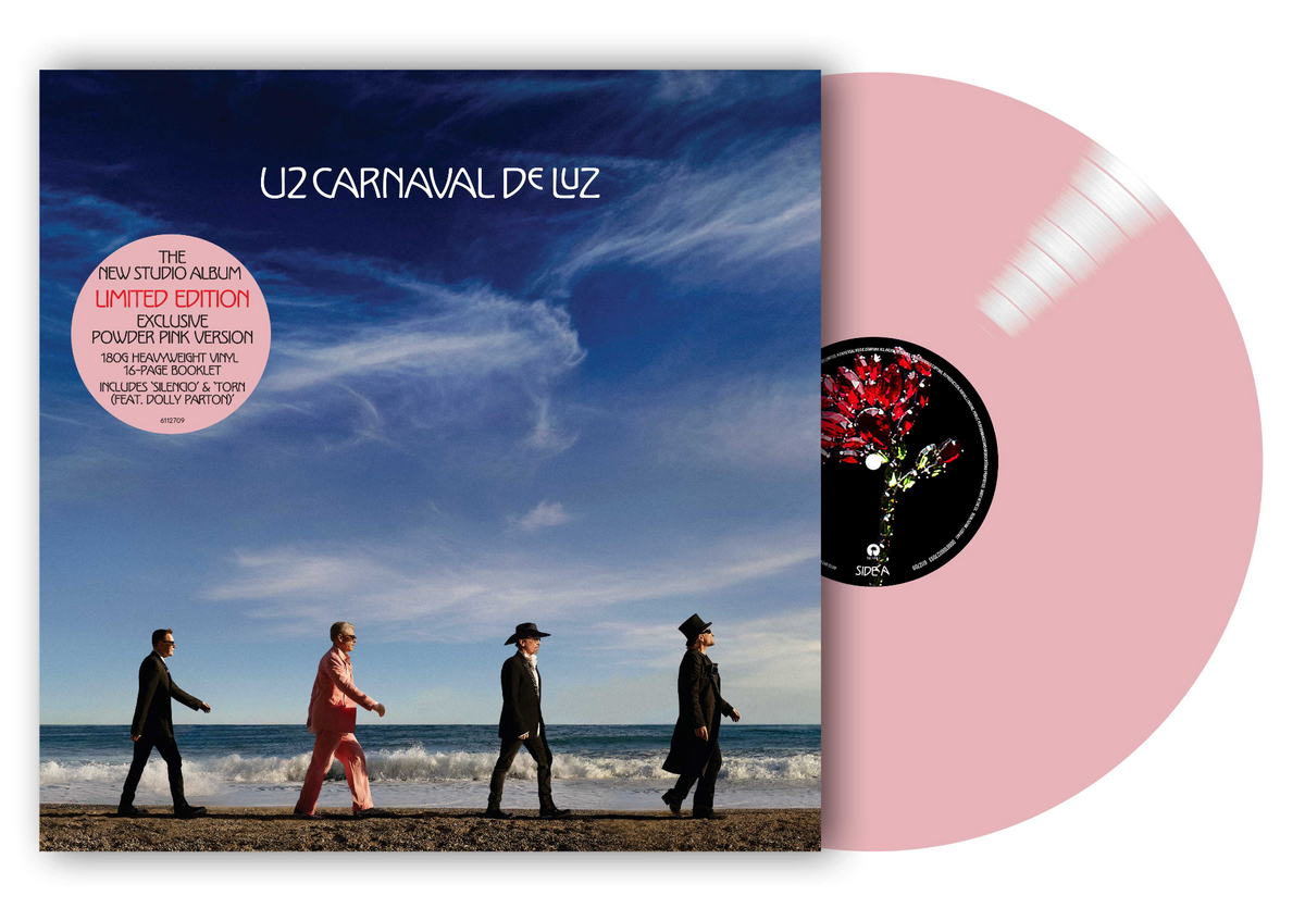 Carnival De Luz, Indies Exclusive Powder Rose Pink Vinyl, by U2