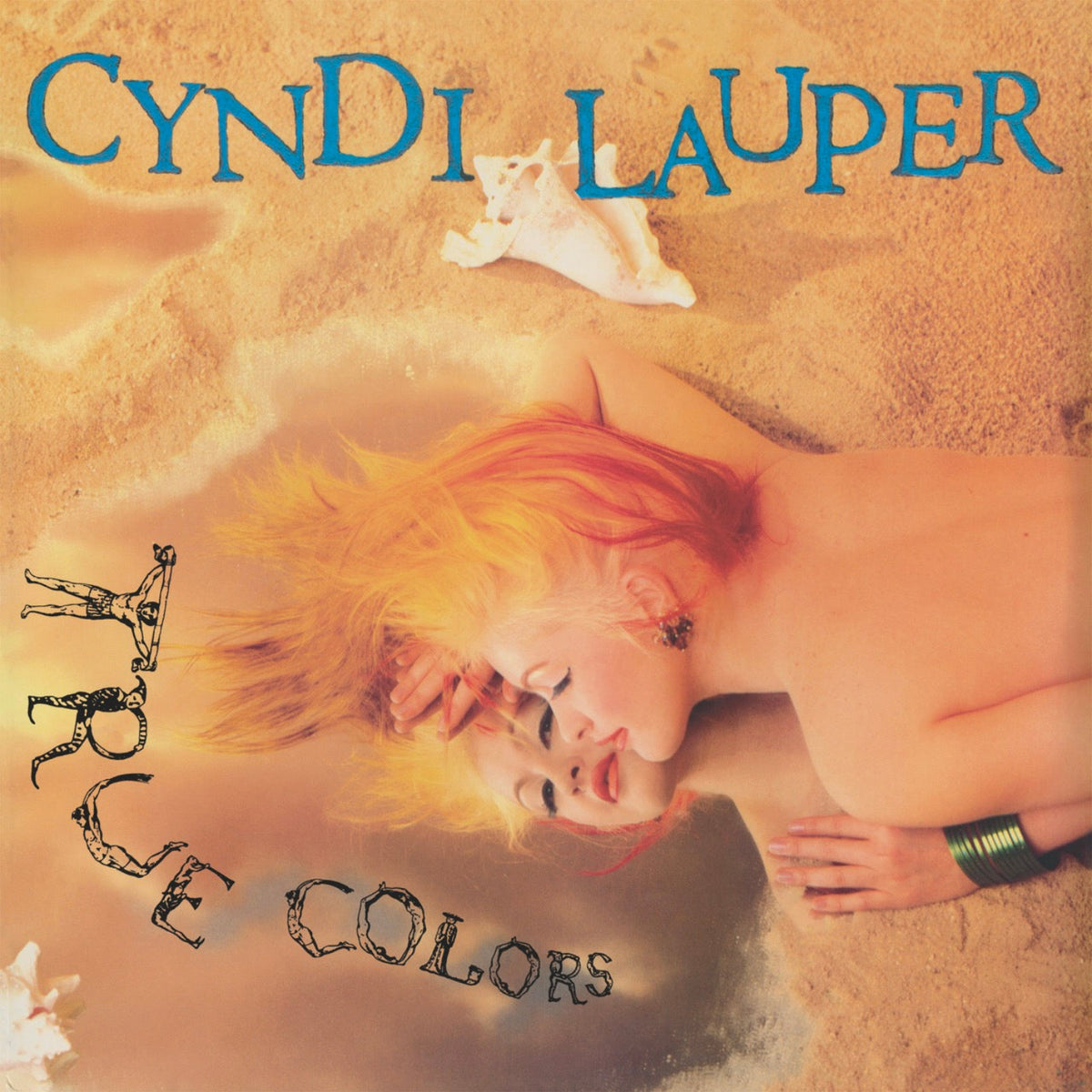 Cyndi Lauper True Colours (40th Anniversary), Rainbow Sprinkle Splatter 2xLP Vinyl